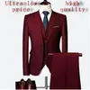 Groom Male Wedding Prom Suit Green Slim Fit Tuxedo Mens Formal Business Work Wear Suits 3Pcs Sets JacketPantsVest 231229