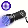 Lanterna UV, 21 LED UV Light 395nm LED UV Lanternas, Lâmpada Ultravioleta de Luz Preta