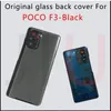 Xiaomi Poco F3 5Gバッテリーカバー、Poco F3バックガラスカバー、ポコフォン交換部品の100％新規到着