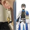 Dangle Earrings Anime VTuber Luxiem Ike Eveland Cospaly Props Jewelry Women Men Earring Love Pendant Luxiemcosplay Gift