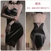 Casual Dresses Sexy Backless Hanging Neck Chain Decoration Smooth Slim Uniform Dress Style Fashion Bandage Romantic Erotic SRW1