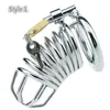 Högkvalitativ kyskhet Cock Cage Alloy Metal Device Three Style Ring Sex Toys For Men Penis Adult Games 240102