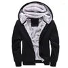 Sweats à capuche pour hommes AEMAPE marque hiver décontracté sweat survêtement hommes vestes à capuche manteau chaud grande taille épais sweat à capuche polaire