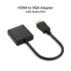 Computer Cables Connectors nya 1080p hane till VGA Female Video Cord Converter Adapter med O Port Support Micro USB strömförsörjning för OTVRC