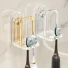 Juego de accesorios para baño, soporte portátil para múltiples tazas, perforador, sin accesorios, almacenamiento de cepillos de dientes, estante para enjuague bucal de pared, función de baño