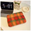 Ins Plaid ordinateur portable sac étui pour ordinateur portable housse de tablette 10 "11" 13 "14" accessoires Matebook Retina 14 pouces étui pour ordinateur portable 231229