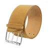 Belts 652F Western Style Adult Waist Belt With Three Row Pin Buckle Adjustable Under Bust Corset For Coat Shirt Decors