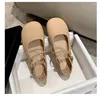 Sandalen MHYTY 2024 Sommer Französisch Retro Beanie Schuhe Flacher Mund Flache Weiche Sohlen Bequem