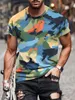 メンズTシャツアーミージャングルカモフラージ3DプリントTシャツメン用の特大のファッションストリート服のトップスのための夏