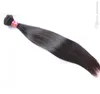 Raka hårbuntar obearbetade jungfruliga mänskliga hårvävförlängningar 1 st naturlig svart silkeslen stark inslag 8a bellahair3330882