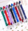 8pcllot Promocja Ballpoint Pen 2 w 1 rysika rysunek tablet Pen Pen pojemnościowy ekran Pióro Pen szkolne biuro Pisanie Artykuły papiernicze16708139