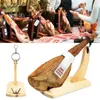 Porta prosciutto portaoggetti da cucina, portatile, durevole, antiscivolo, taglierina, porta prosciutto, spagnolo, intaglio, bellissimo supporto per la casa