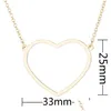 Pendant Necklaces Love Heart Pendant Necklace Women Stainless Steel Necklaces Chain Mothers Day Birthday Gift Fashion Jewelry Will And Dhv9B