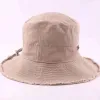 2024 Kvinnors hink hattar med remmar sommar utomhus vandring fiskare hatt designer strand sunhat lyx monterade casquette mens mössor solskydd 2401022bf