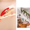 Cornici 6 pezzi clip natalizie in legno Po Cartoon decorativo morsetti di Babbo Natale stile misto