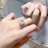 2024 Choucong Wedding Rings Luxury Jewelry 10mm*12mm Stora White Moissanite Diamond Pure 100% 925 Sterling Silver Strålande parti Kvinnor Bridal Ring Valentine Gift