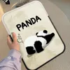 Ins Panda Cute Laptop Carrying Bag Sleeve 10 11 12 13 14 15 Inch Cover Air M2 13.6 Ipad Pro 14 12.9 9.7 Tablet Pouch 231229