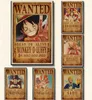 515x36cm Home Decor Wall Stickers Vintage Paper One Piece Wanted posters Anime posters Luffy Chopper Wanted7109102