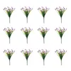 Декоративные цветы, 12 связок, искусственные цветы, 6 цветов, устойчивые к ультрафиолетовому излучению, искусственный пластик для калл для внутренней вазы