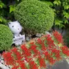 Decorative Flowers Artificial Grass Miniature Tuft Model Colored Micro Landscape Ornament Three-dimensional