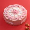 Pakiet prezentu w chińskim stylu Red Bowbon Decoration Wedding Candy Box Portable Opakowanie romantyczne czekoladowe słodycze karton