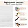 Curtain Cordless Blackout Shades Room Darkening Full Curtains Self-adhesive Pleated Cuttable Portable Roller Blinds