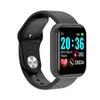 Y68 Smart Watch Men Ladies Kid Sports Fitness Tracker Blodtryck Hjärtfrekvens Monitor Damarmband för Android iOS Xiaomi