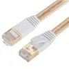 Kable komputerowe Złącza Cat 7 Ethernet Nylon Braided 16ft CAT7 CAT7 Professional Professional Gold Plane STP przewody RJ45 Dostarczanie otgnn