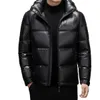 Pircardin Counter Veste authentique pour homme en hiver, épaisse et chaude avec capuche brillante, courte pour homme