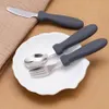 Baby Feeding Silicone Handle Stainless Steel Spoon Fork And Knife Set Baby Training Utensils Weaning Children's Tableware 240102