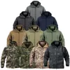 Jaqueta militar tática de inverno masculina, exército cp camuflada airsoft roupas à prova d'água corta-vento multicamadas de lã casaco bomber homem 240102