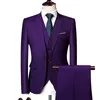 Groom Male Wedding Prom Suit Green Slim Fit Tuxedo Mens Formal Business Work Wear Suits 3Pcs Sets JacketPantsVest 231229