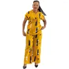 Ethnic Clothing African Women Clothes Long Shirt Tops And Pant Suits 2024 Fashion Print Loose Casual 2 Piece Matching Set