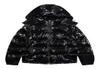 イアングースジャケットトップコート男性女性女性刺繍光沢の黒いイロンチートイロンチュートデタッチ可能なフード高品質の冬ジャケットC0Q43591922