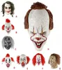 Halloween Scary Clown Mask Long Hair Ghost Scary Mask Props Grudge Ghost Hedging Zombie Mask Realistic Latex Masks Party Decor2435450