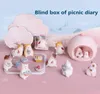 Cartoon Cute Blind Box Mini Desktop Ozdoby żywiczne rzemiosło Przyjęcie urodzinowe prezentuje zabawki ręcznie robiony model3145766