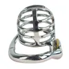 Stainless Steel Male Chastity Devices Metal Ball Cage Sex Toy for Men with Stealth Locks Penis Cage