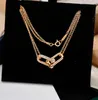 Luxury Pendant Necklace Hardware Brand Designer Copper Locket Charm Crystal Round Bucket Short Chain Choker With Box Women Jewelry