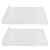 Bath Accessory Set 2 Pcs Large Sink Splashback Water Trough Guard Stainless Steel Side Splatter For