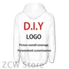 3D-geprinte hoodie Kinder casual top Diy Street Wear Persoonlijkheidspullover voor heren en dames Sportkleding Maatwerk 240102