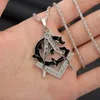 Collane a sospensione Chuangcheng alla moda e personalizzato Ag Freemasonry Charm La collana in acciaio inossidabile maschile Hip Hop Punk Jewelry