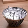 Double Boilers Kitchen Household Stainless Steel Steamer Retractable Folding Lotus Steaming Rack Portable Egg Tray Grid