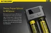 Laders 2016 Originele NIEUWE NITECORE i2 Intellicharger Oplader Voor Liion NiMH 18650 14500 met Autolader vs Nitecore I2 I4 UM10 Oplader