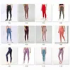 Women High Waist Yoga Pants Solid Color Sports Gym Wear Leggings Elastic Fitness Lady Overall Full Tights Workout S11023940215