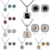 18k gold Plated Garnet Women Necklace Set Luxury and Designer Diamond Jewelry Stud Earrings Wedding Party Fashion236y
