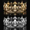 Accessoires de bal en or pour hommes, couronne entière, diadème impérial rond, 2106168660611