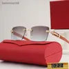 Sunglasses Designer Square Glasses Women Men's Original Sunglasses UV Protection Brand metal printed cut side sunglasses