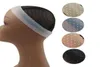 Transparenta silikon pannband utan glider unisex dropshaped elastic band spets peruk hårband för wigs sport yoga8708298