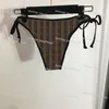 Verão praia maiô sexy halter sutiã briefs duas peças designer impresso roupa de banho para mulheres piscina festa biquíni