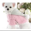 Abbigliamento per cani Inverno caldo Pet Vestiti per gatti Cappotto di peluche con cappello Abbigliamento Giacca Prodotti Forniture Costume Cani di piccola taglia York Chiens